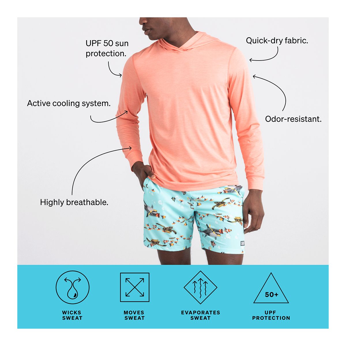 Saxx Men's Droptemp Cooling Hoodie