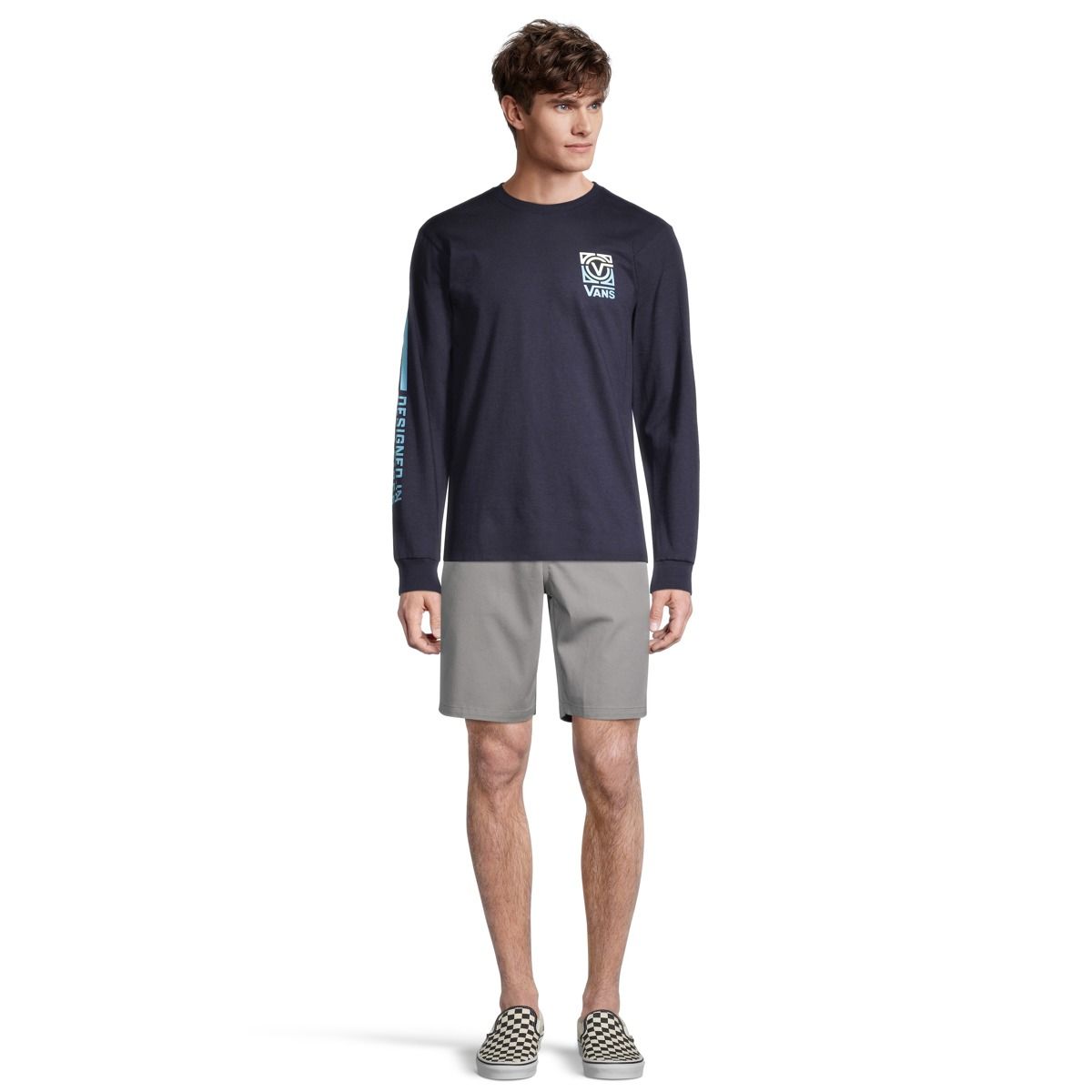 Vans Men's Veesta Long Sleeve Cotton T-Shirt