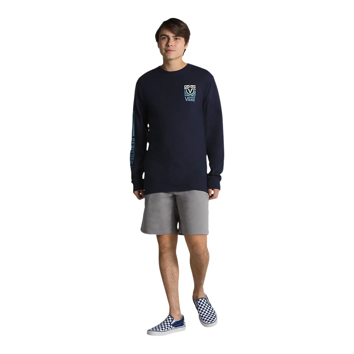 Vans Men's Veesta Long Sleeve Cotton T-Shirt