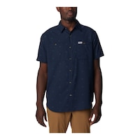 The Columbia Men's Utilizer Long Sleeve Shirt Front_Flat