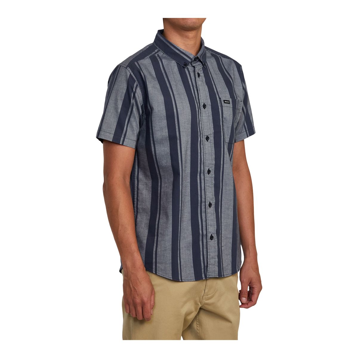 RVCA Men's That'll Do Stretch Stripe Shirt