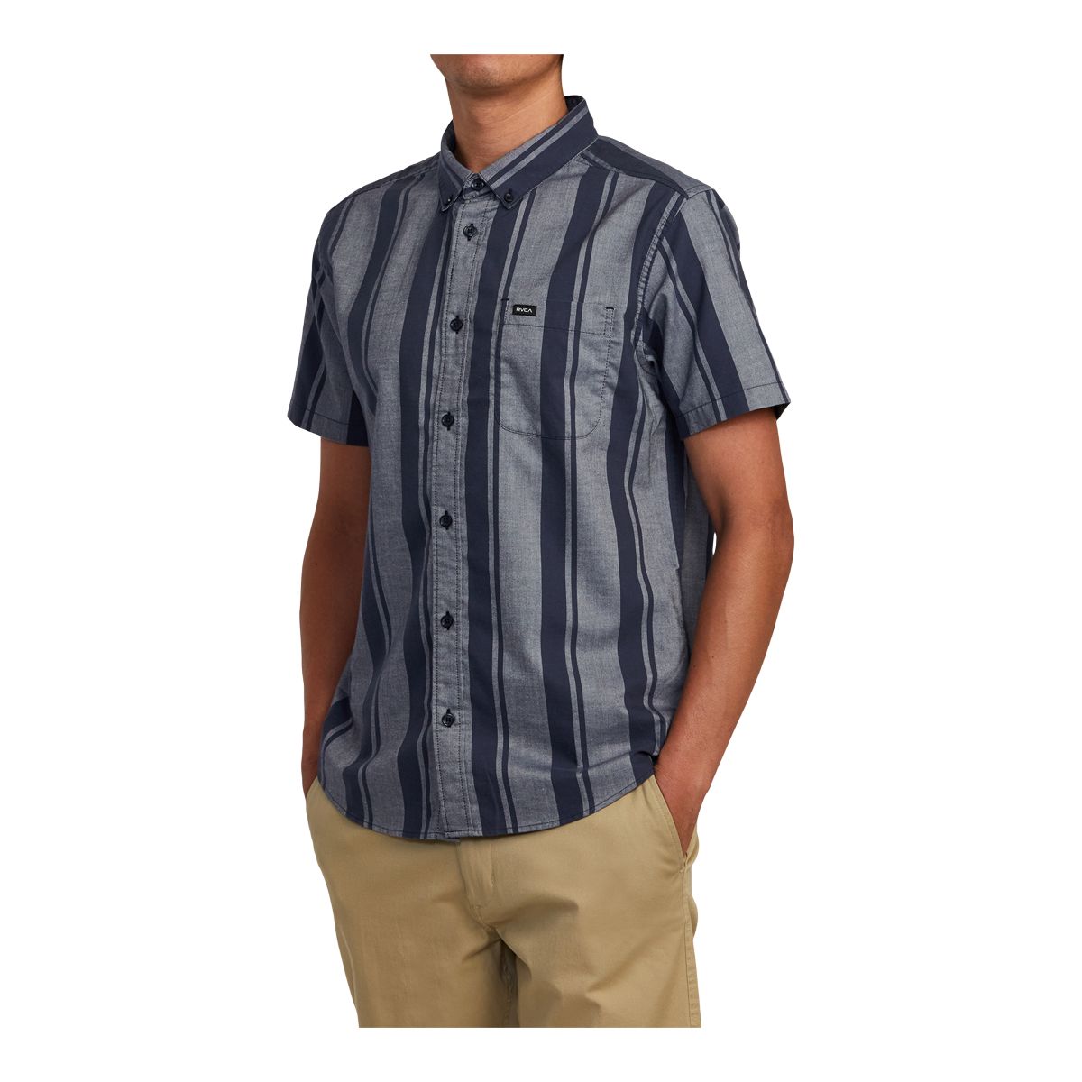 RVCA Men's That'll Do Stretch Stripe Shirt