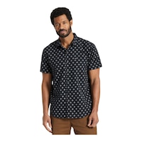Brixton Men's Charter Print T Shirt Front_Flat