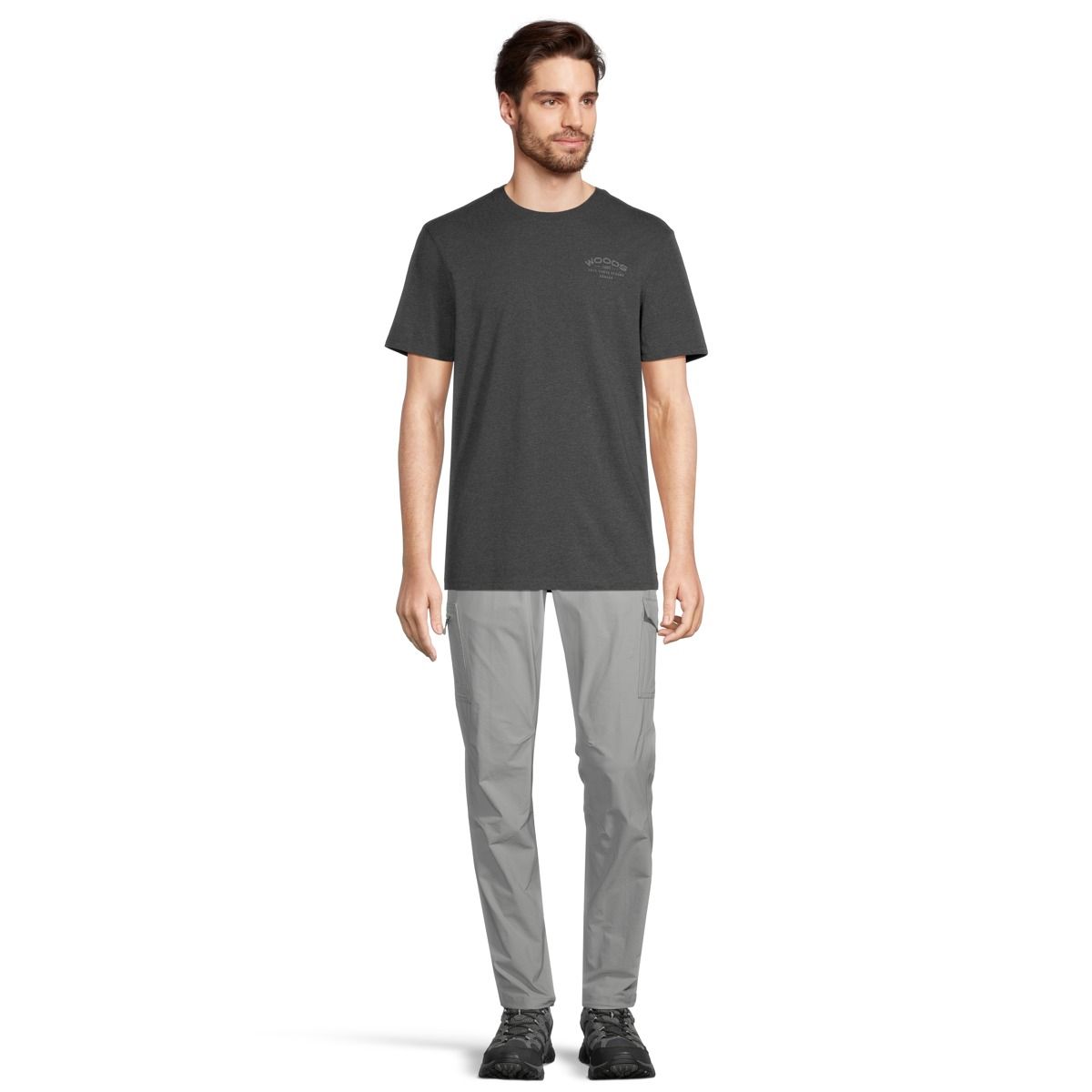 Woods Men's Cayley Logo 2 Relaxed Fit T Shirt