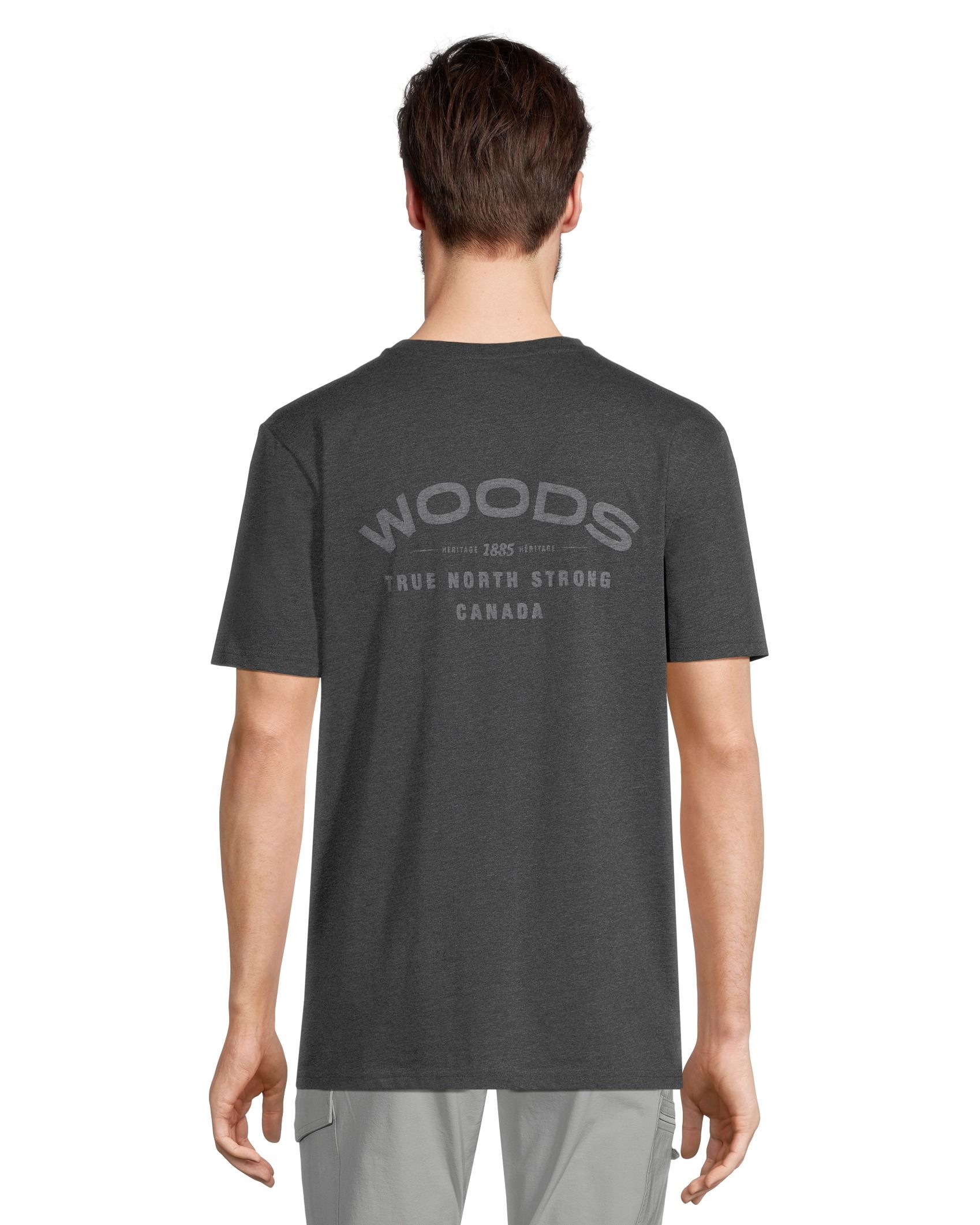 Woods Men's Cayley Logo 2 Relaxed Fit T Shirt