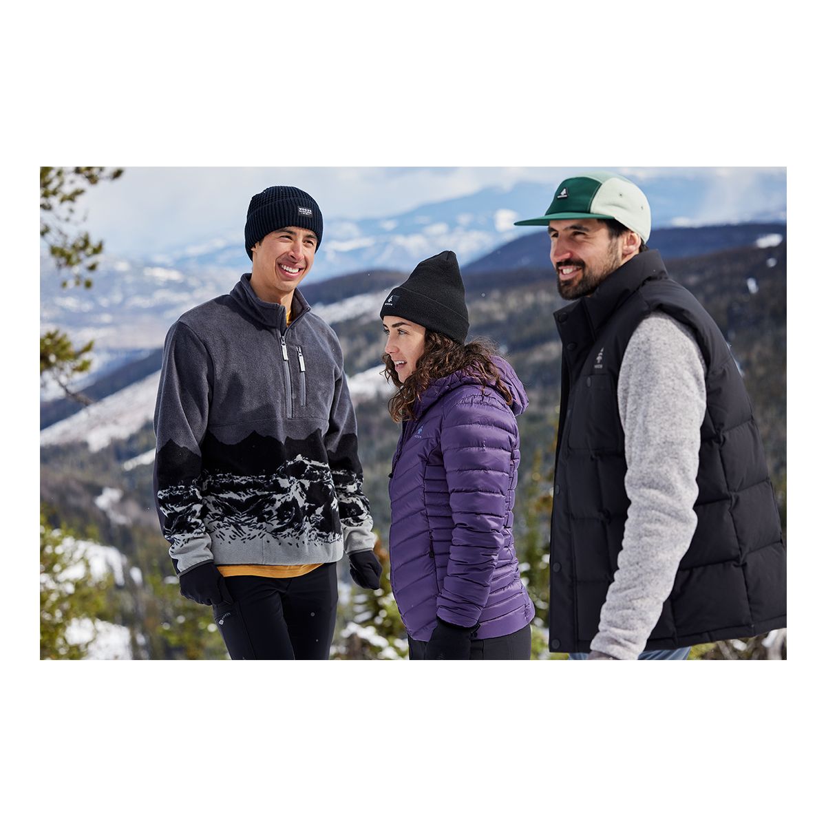 Woods Men's Blakiston II Mountain Quarter Zip Sweater