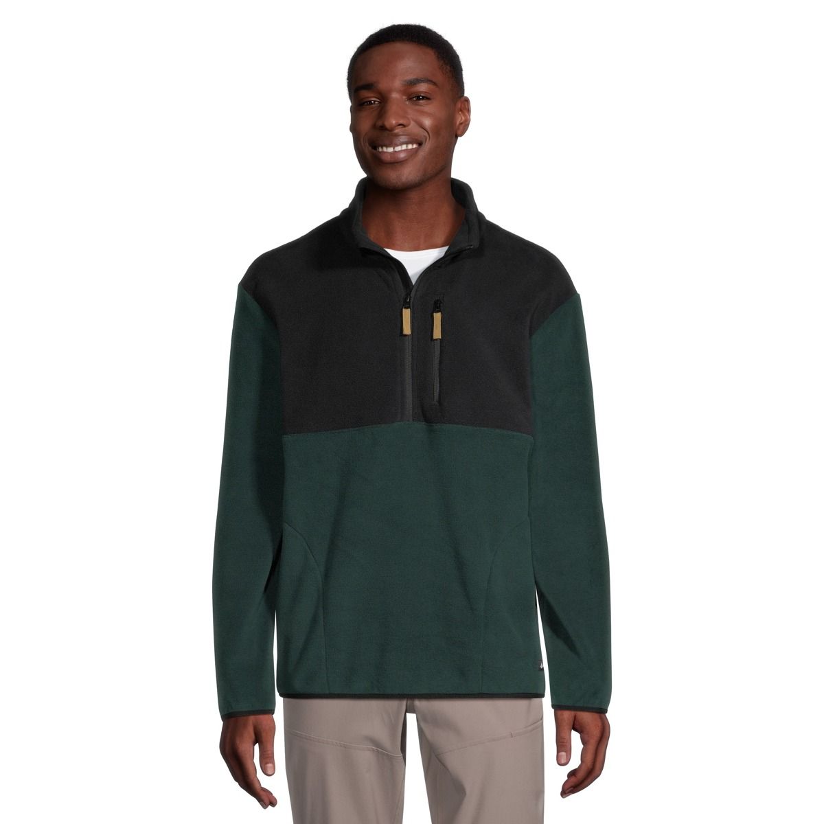 Woods Men's Blakiston II Colour Block 1/4 Zip Sweater | Atmosphere