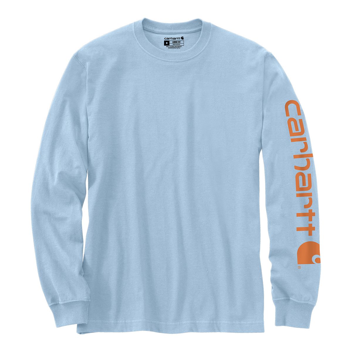 Carhartt Men's Heavyweight Logo Long Sleeve T Shirt