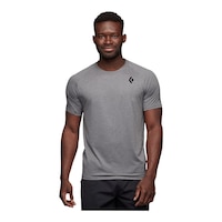 Black Diamond Men's Lightwire Tech T Shirt Front_Flat