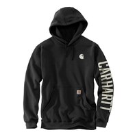 Carhartt Men's Rain Defender Midweight Graphic Hoodie Sweatshirt Front_Flat