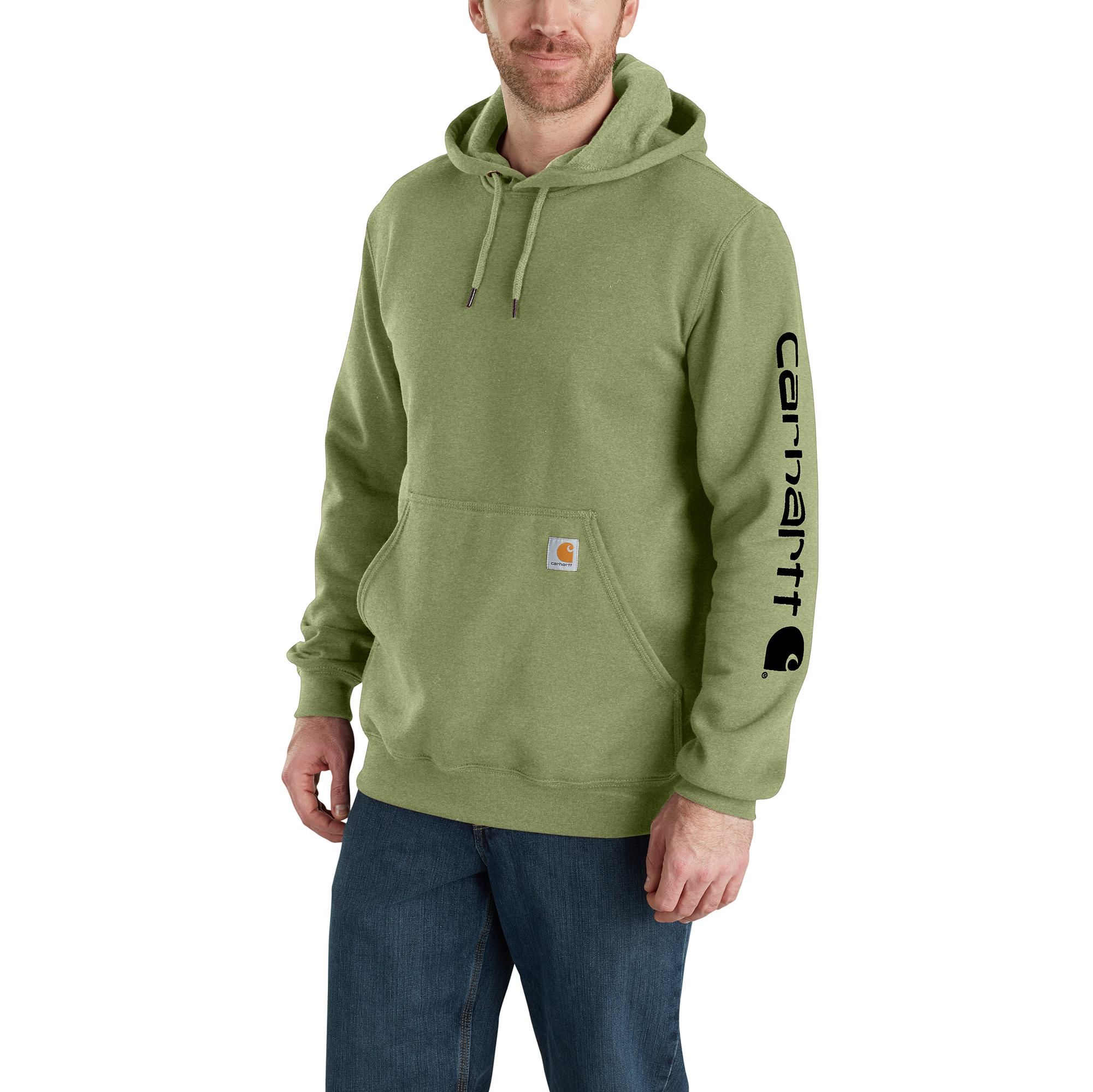 Carhartt Men's Midweight Logo Sleeve Pullover Hoodie