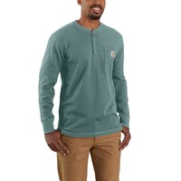 Carhartt Men's Heavyweight Henley Thermal Long Sleeve Shirt Front_Flat