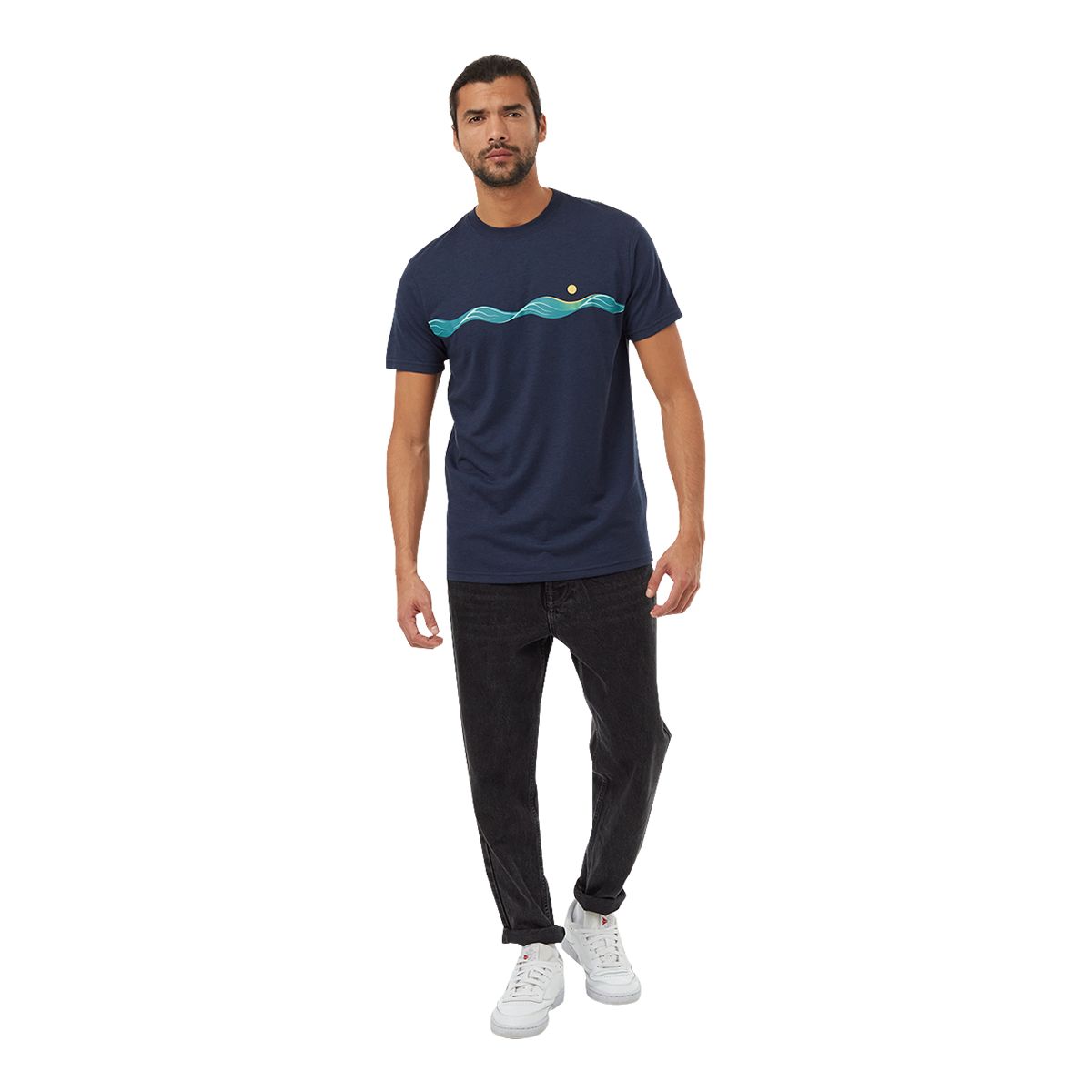 tentree Men's Artist Waves T shirt
