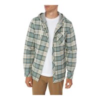 O'Neill Men's Clayton Hooded Flannel Shirt Front_Flat