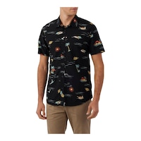 O'Neill Men's Oasis Eco Modern Shirt Front_Three_Fourths_Angled_Left