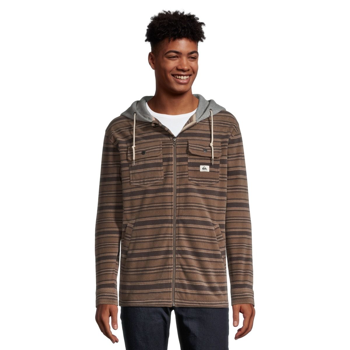 Image of Quiksilver Men's Super Swell Hooded Flannel Top
