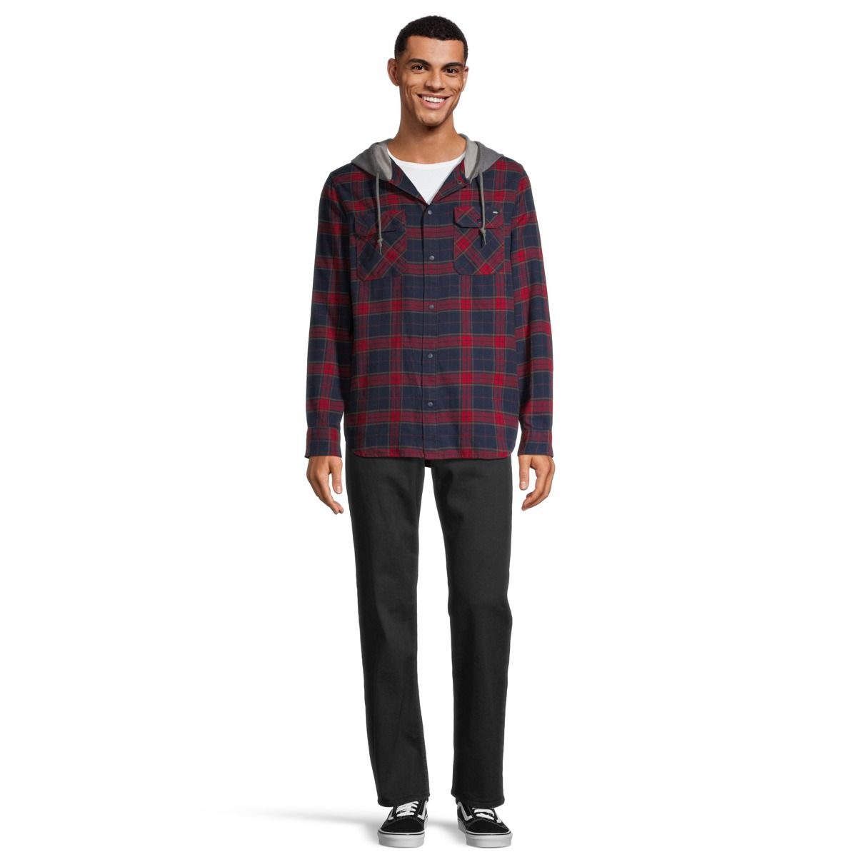 Vans Men's Parkway II Hooded Flannel Shirt