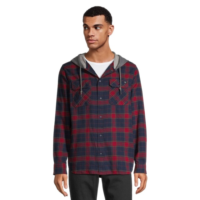 Vans Men's Parkway II Hooded Flannel Shirt