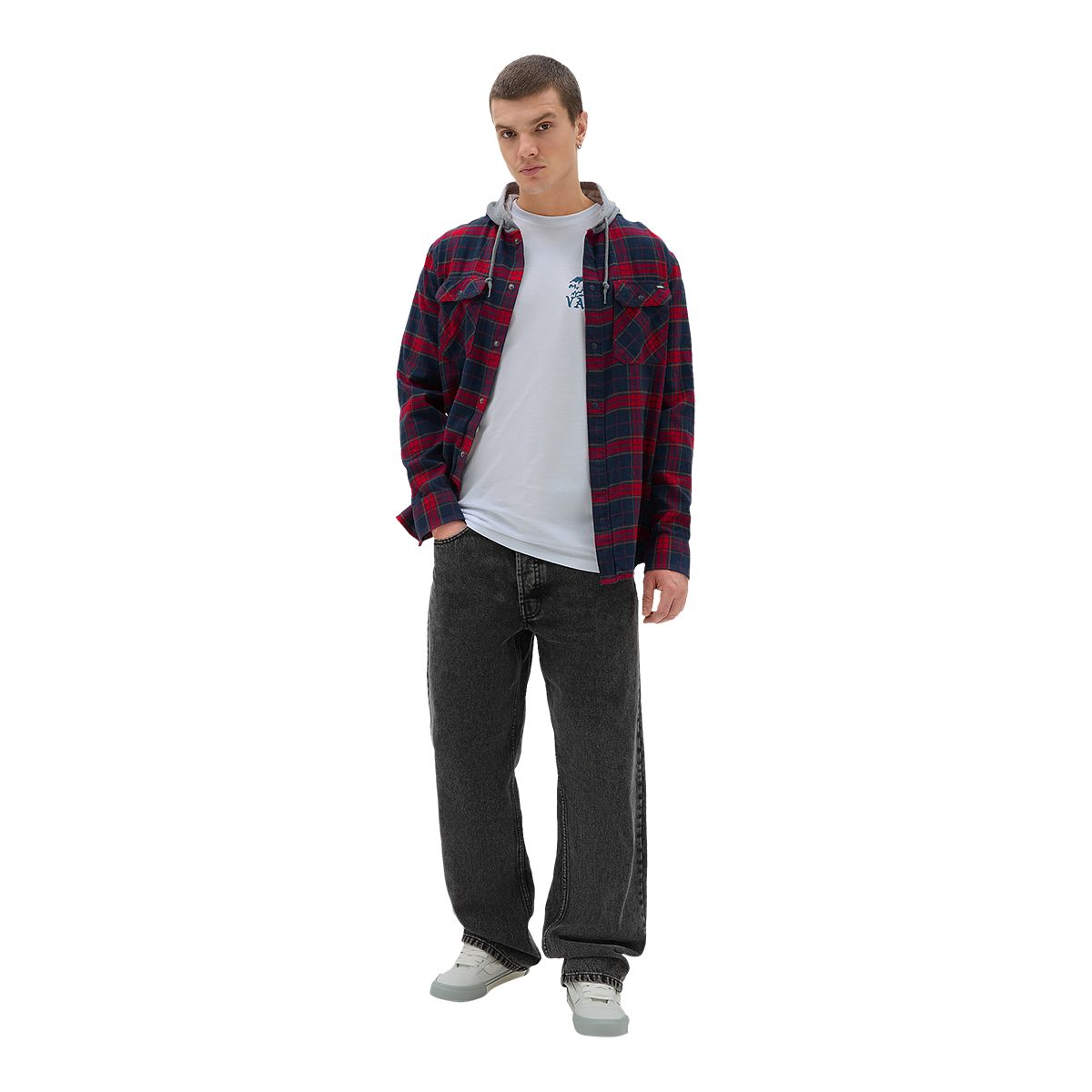 Vans Men's Parkway II Hooded Flannel Shirt