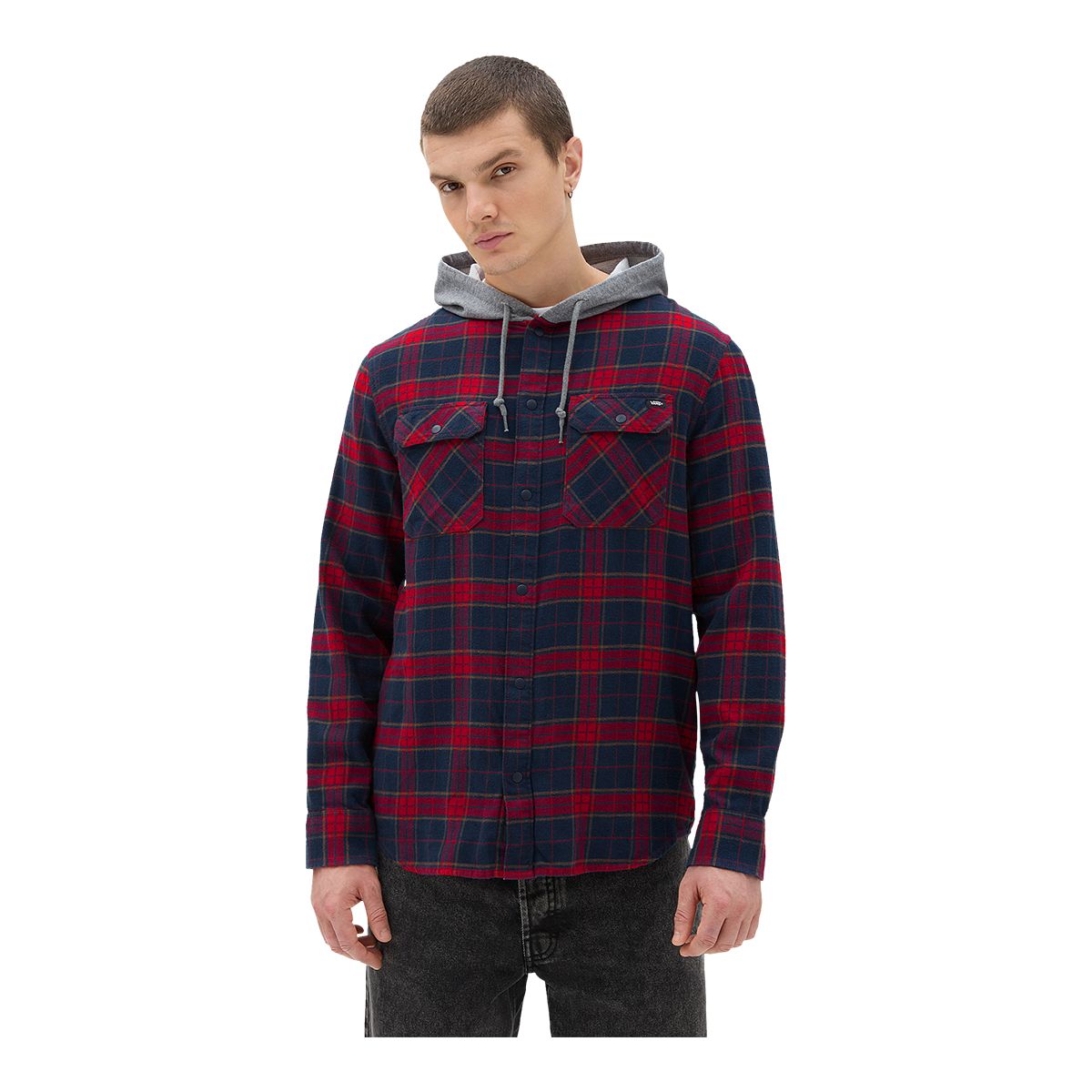 Vans Men's Parkway II Hooded Flannel Shirt
