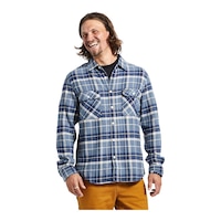 Brixton Men's Bowery Long Sleeve Flannel Shirt Front_Flat