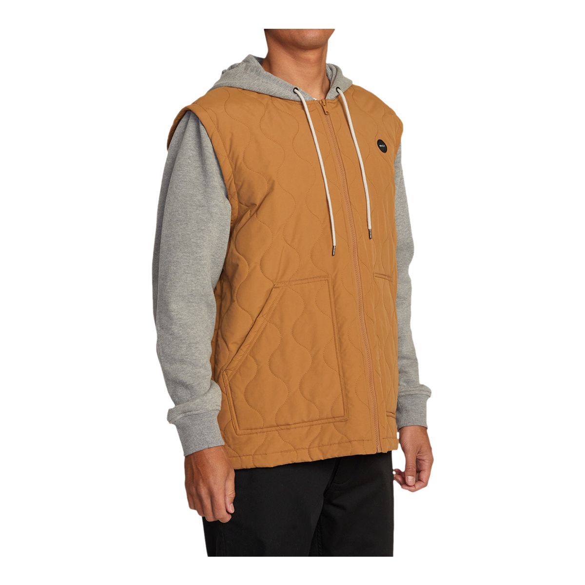 RVCA Men's Grant Puffer Full Zip Hoodie