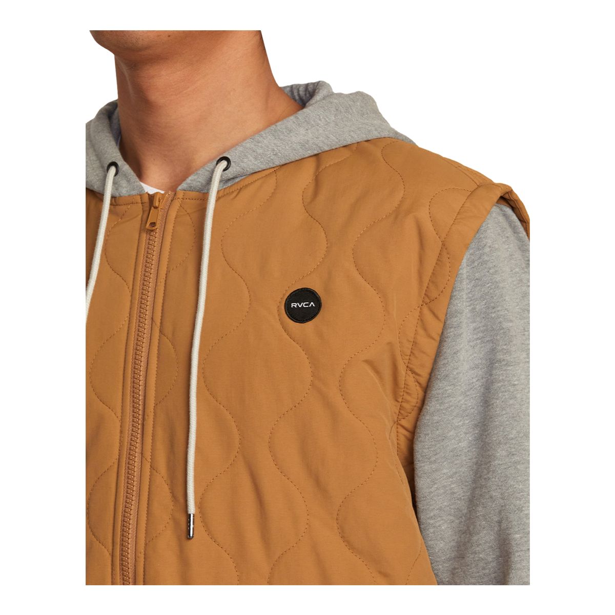 RVCA Men's Grant Puffer Full Zip Hoodie