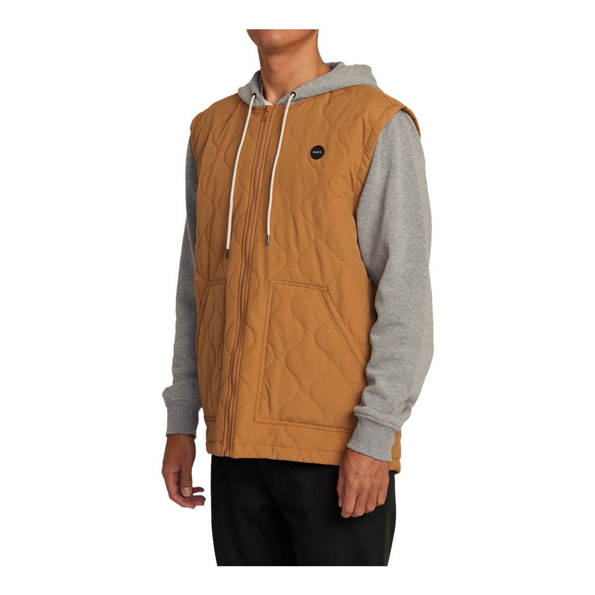 RVCA Men's Grant Puffer Full Zip Hoodie