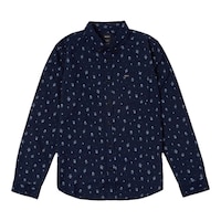 RVCA Men's That'll Do Print Long Sleeve Shirt Front_Flat