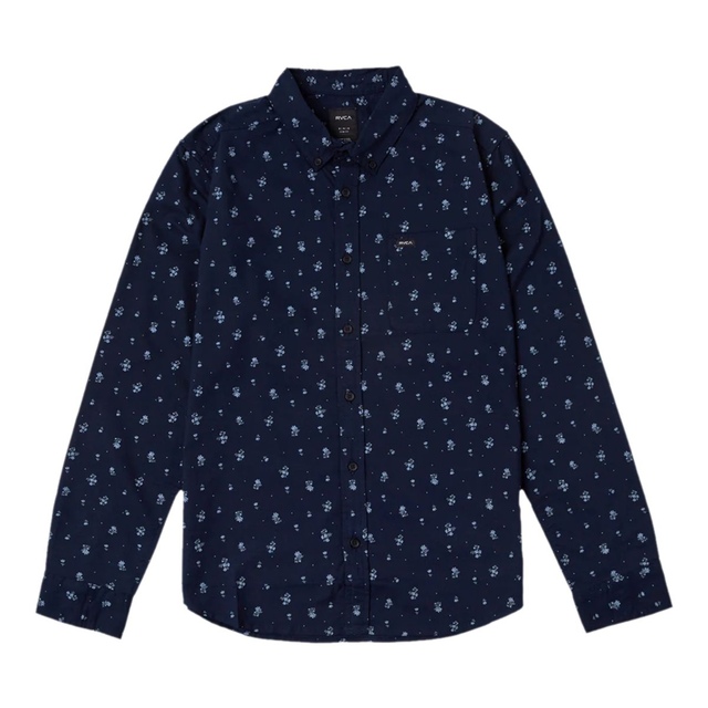 RVCA Men's That'll Do Print Long Sleeve Shirt