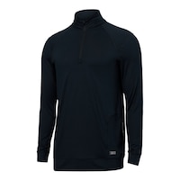 SAXX Men's PeakDaze Half Zip Top - Turbulence Front_Three_Fourths_Angled_Left