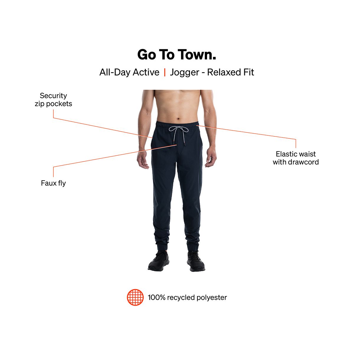 SAXX Men's Go To Town Jogger Pants