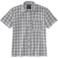 Carhartt Men's Force Sun Defender Plaid T Shirt Front_Flat