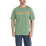 Carhartt Men's Logo Graphic T Shirt Front_Flat