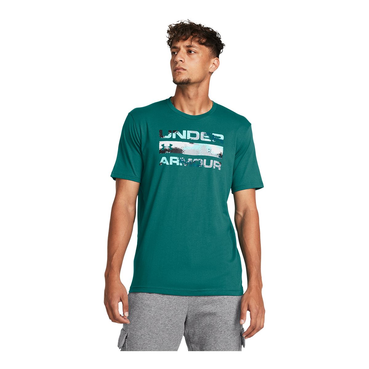 Under Armour Men's Stacked Logo Fill T Shirt