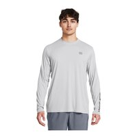 Under Armour Men's ISO-CHILL Loose HeatGear Vented Blue Gray Shirt Large