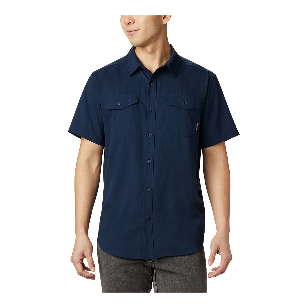 Columbia Men's Utilizer II Solid Short Sleeve Shirt - XL - Blue