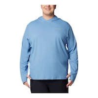 Columbia Men's Extended Size TTMN Summit Valley UPF Hoodie Front_Flat