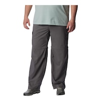 Columbia Men's Extended Size Silver Ridge Convertible Pants Front_Angled_Left