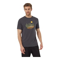 Tentree Men's Artist Series Love Flourish T Shirt Front_Angled_Right