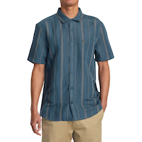 RVCA Men's Mercy Stripe T Shirt Front_Flat