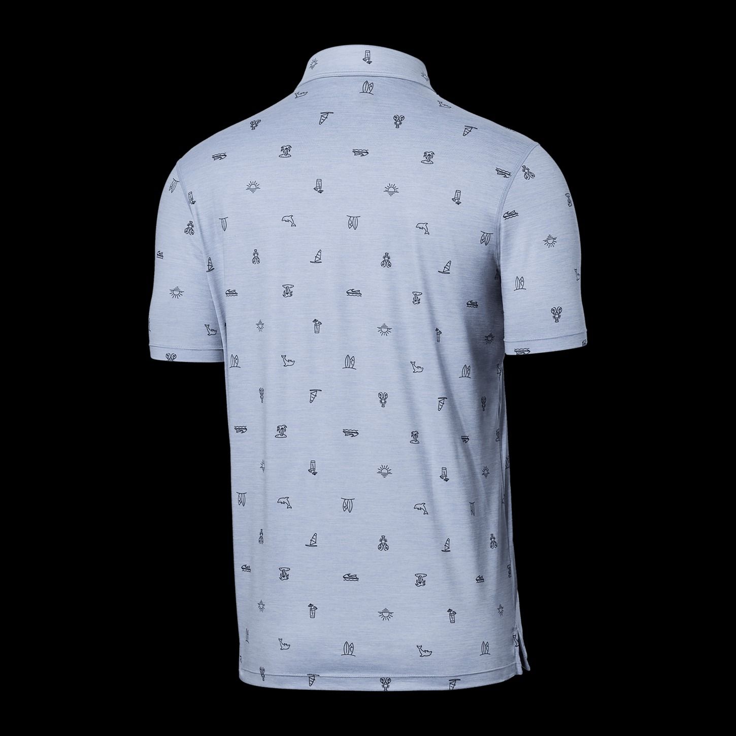 Saxx Men's Droptemp Print Polo T Shirt