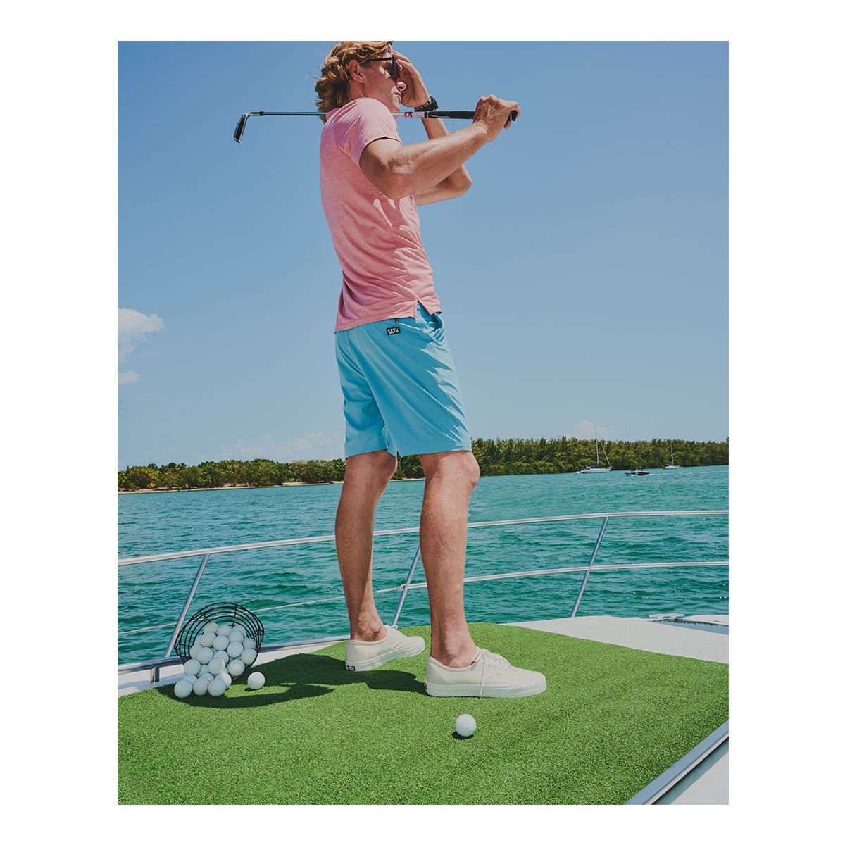 Saxx Men's Go To Town 8 Inch Hybrid Shorts