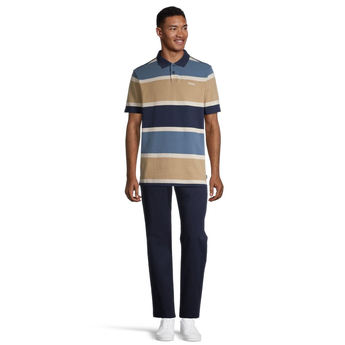 Vans Men's Halicrest Stripe Polo T Shirt