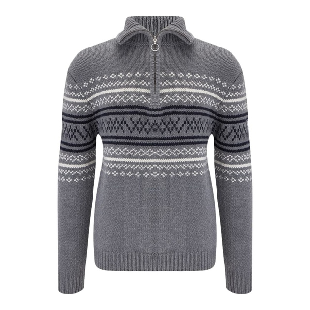 We Norwegians Men's Setesdal Zipup Sweater Front_Flat