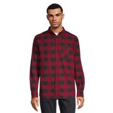Ripzone Men’s Monte 2.0 Stretch Long Sleeve Flannel Shirt Front_Flat