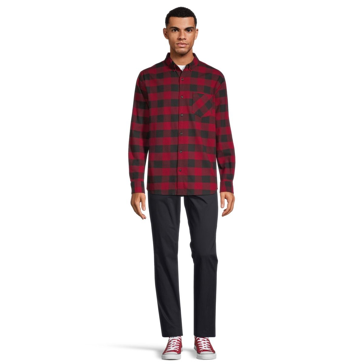 Ripzone Men’s Monte 2.0 Stretch Long Sleeve Flannel Shirt