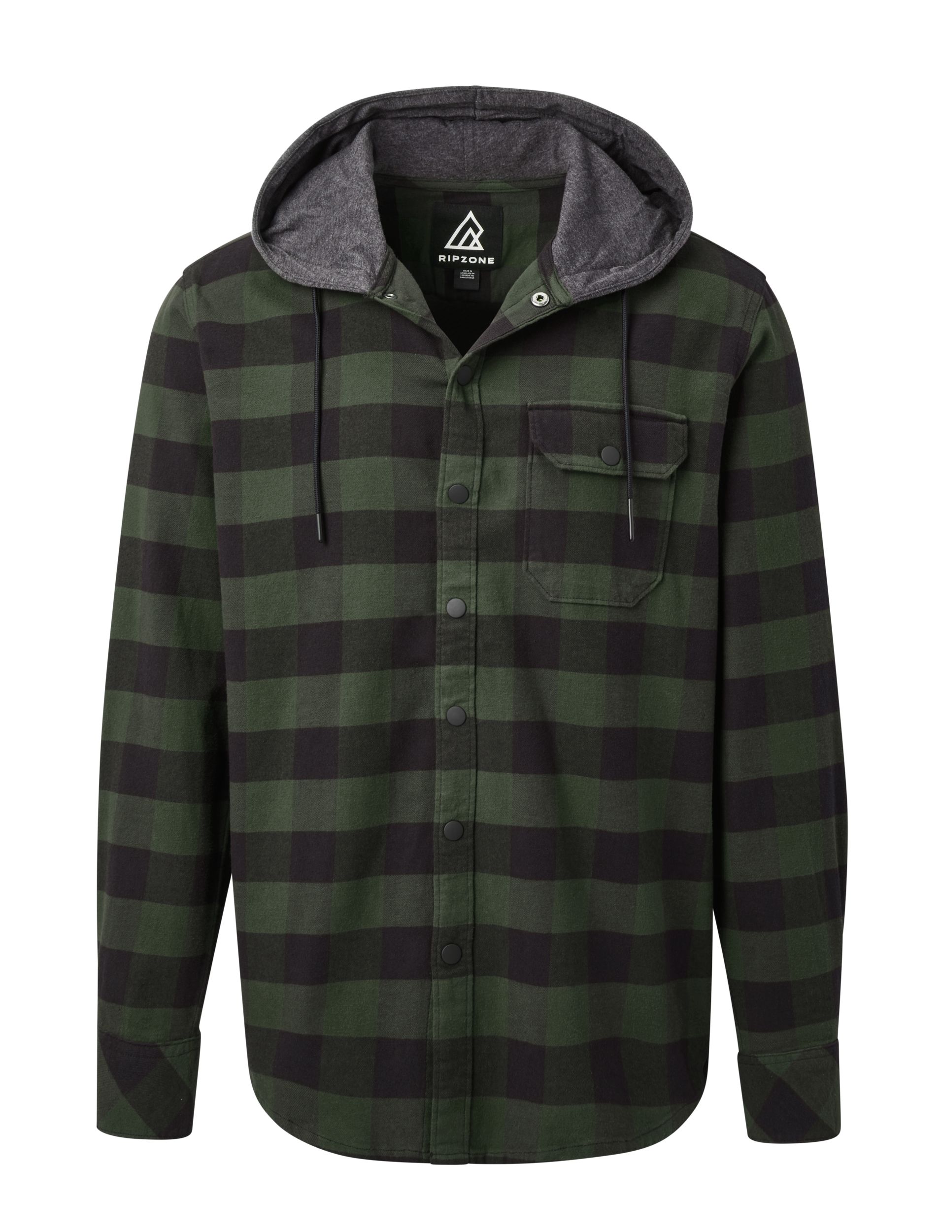 Ripzone Men’s Sierra 2.0 Hooded Flannel Shirt
