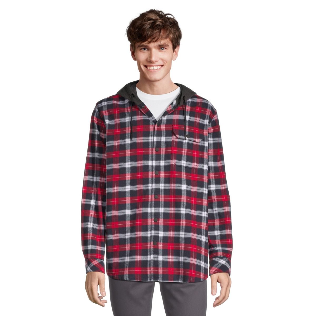Ripzone Men's Sierra 2.0 Hooded Flannel Shirt