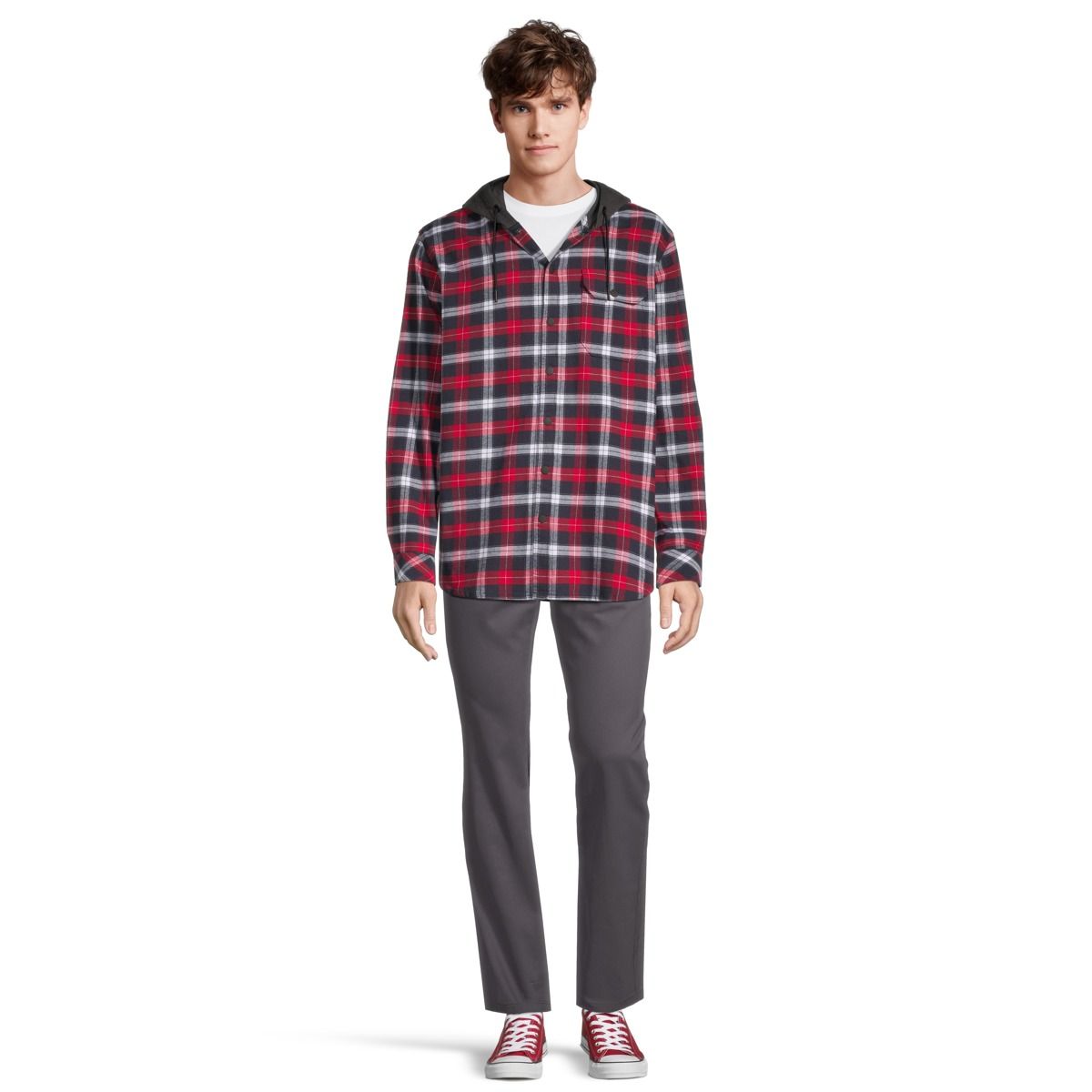 Ripzone Men's Sierra 2.0 Hooded Flannel Shirt